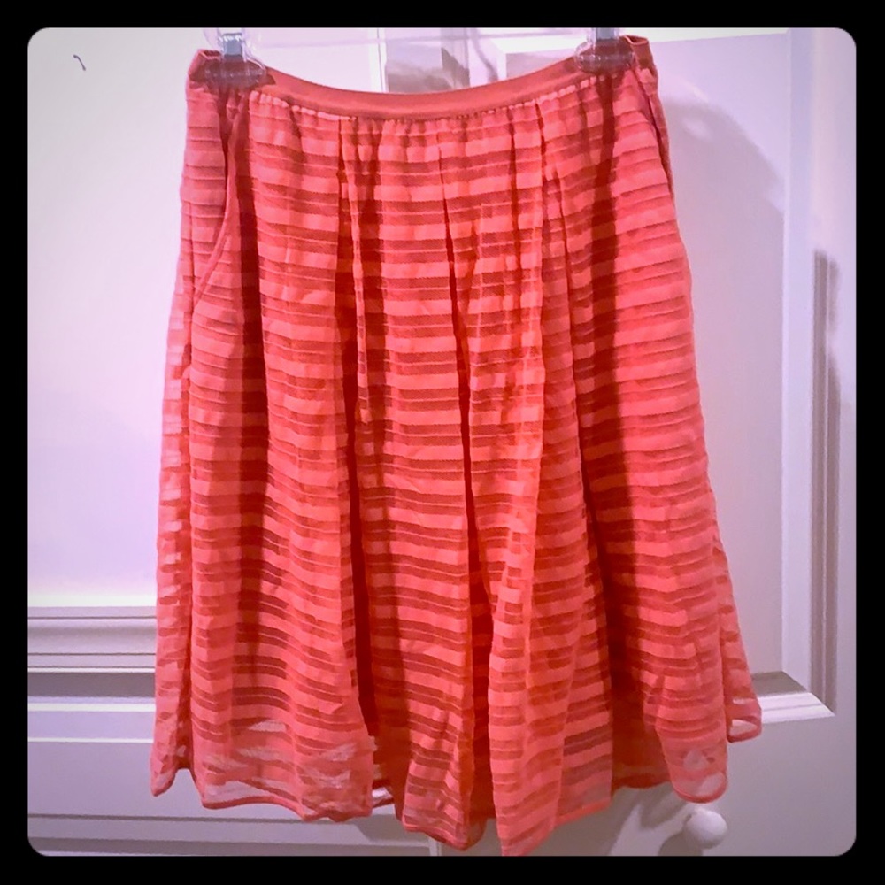 Maeve size 4 coral pink skirt